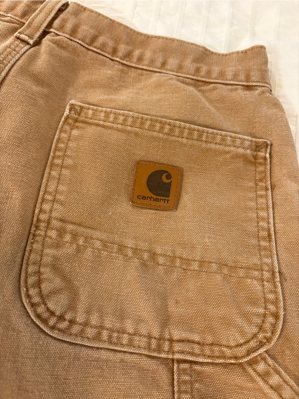 Carhartt Men's Tan Cargo Work Pants - Picture 3 of 10